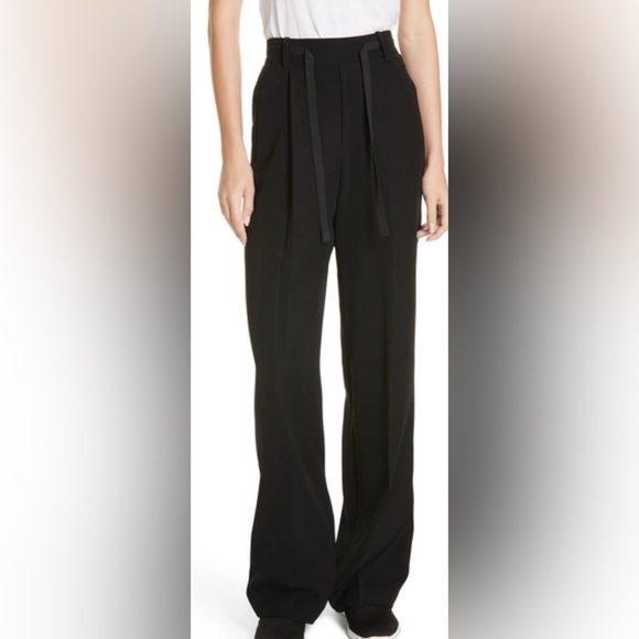 Vince Wide Leg Pull On Pants Navy Size Small